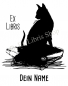 Preview: Bookplate stickers •Black cat•